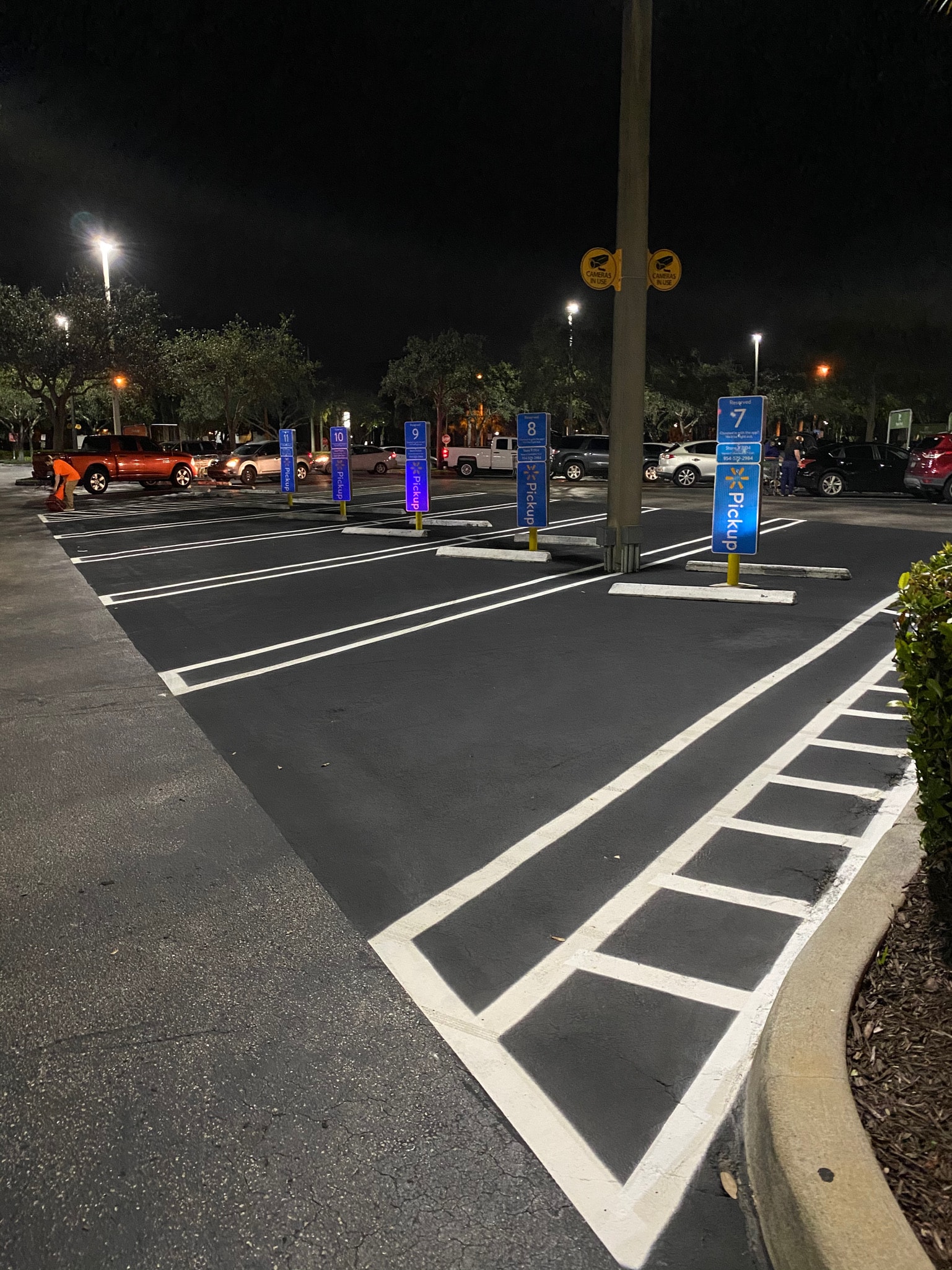 Walmart grocery pickup parking lot — Deerfield Beach, FL