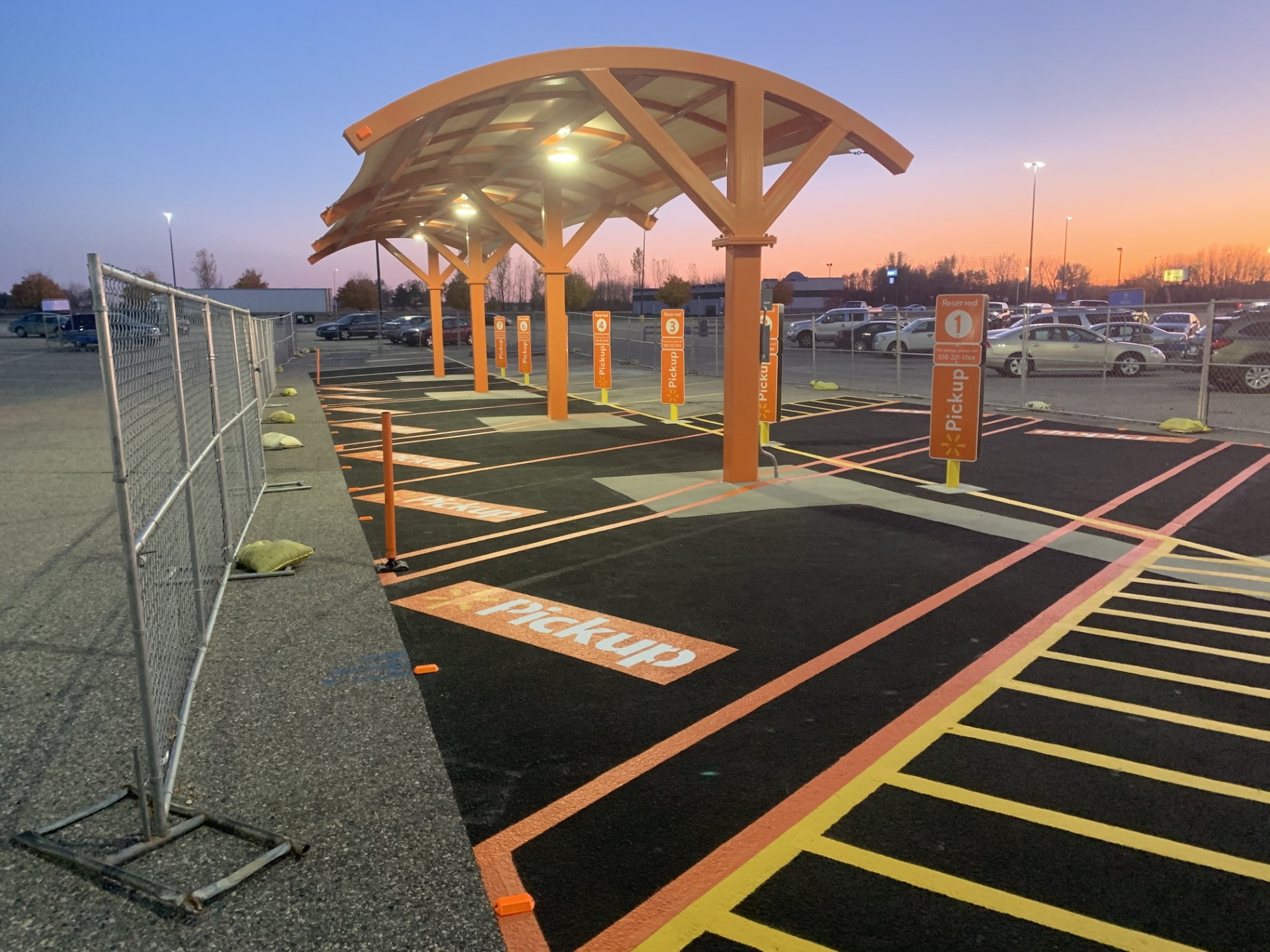 Walmart grocery pickup construction phase — Litchfield, MN